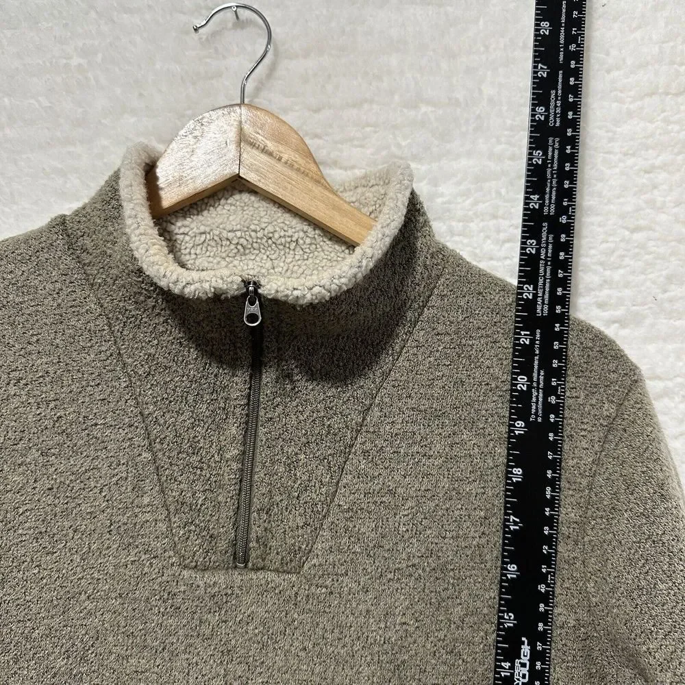 KUHL Women's Beige/Tan‎ 1/4 Zip Pullover ALFPACA FLEECE Sweater Long Sleeve Sz M